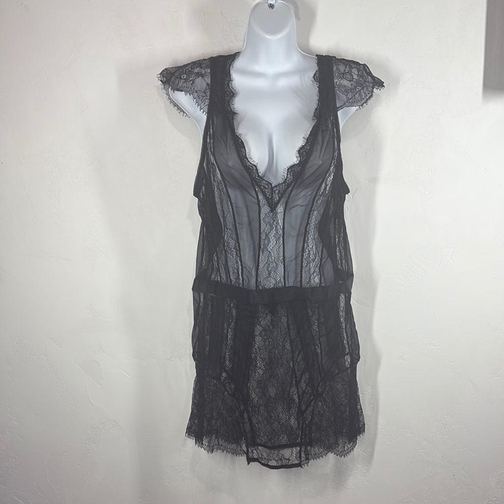 Oh la la Cheri Paris Elegant Black Lace Lingerie size 3X